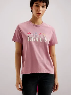 levi's women's printed regular fit t shirt