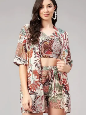 pujia mills women stylish co‑ord pajama set