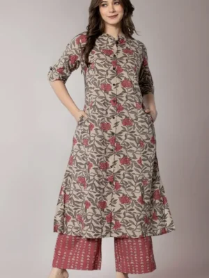 rytras women kurta with palazzo pant set