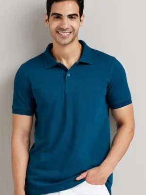 amazon brand symbol men's cotton polo t‑shirt